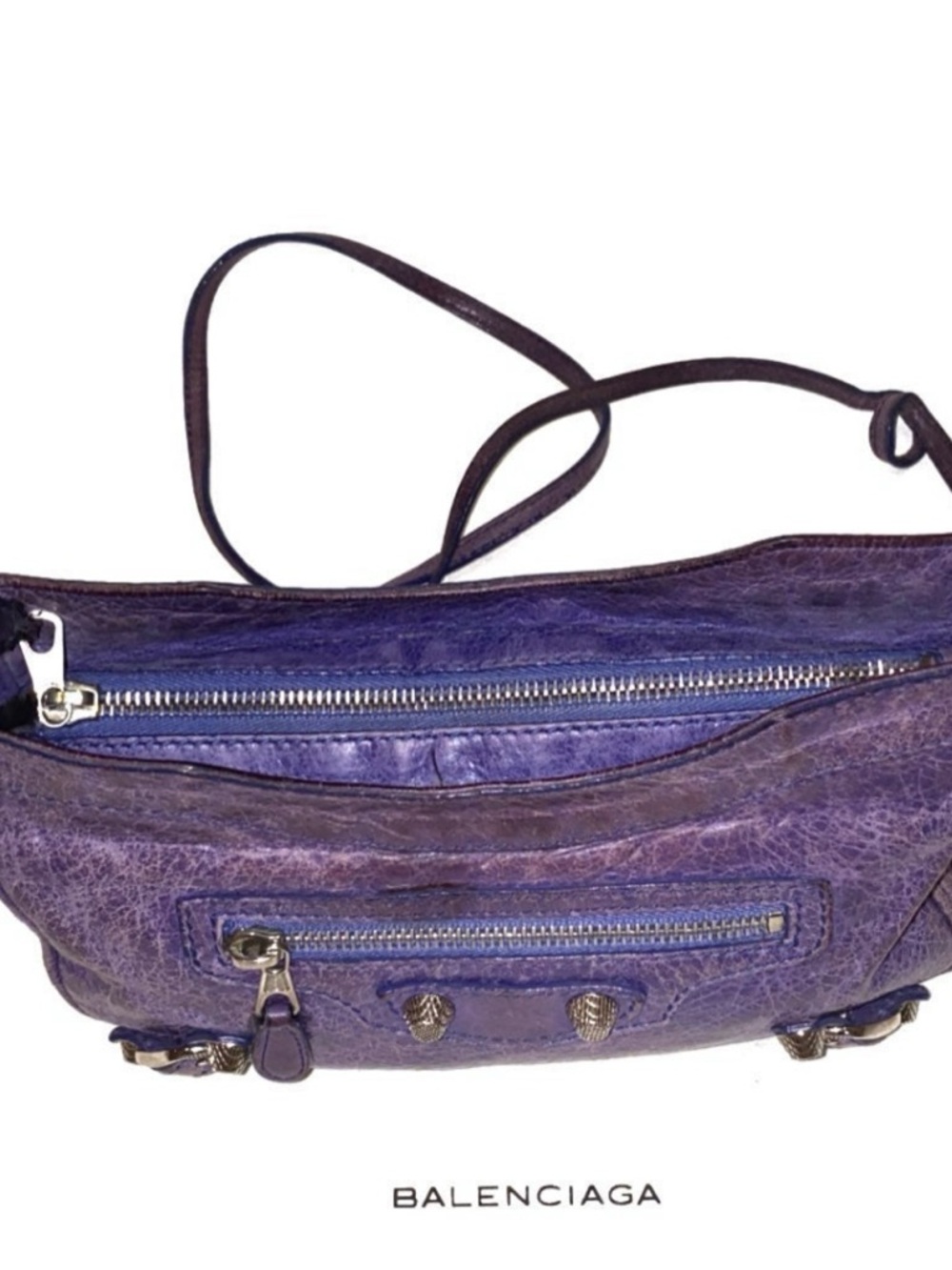 Balenciaga Motocross Classic Hip Crossbody - Purple- PreOwned - Picture 7 of 12